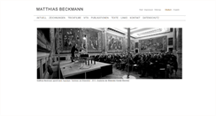Desktop Screenshot of matthiasbeckmann.com