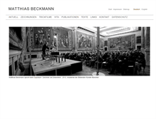 Tablet Screenshot of matthiasbeckmann.com